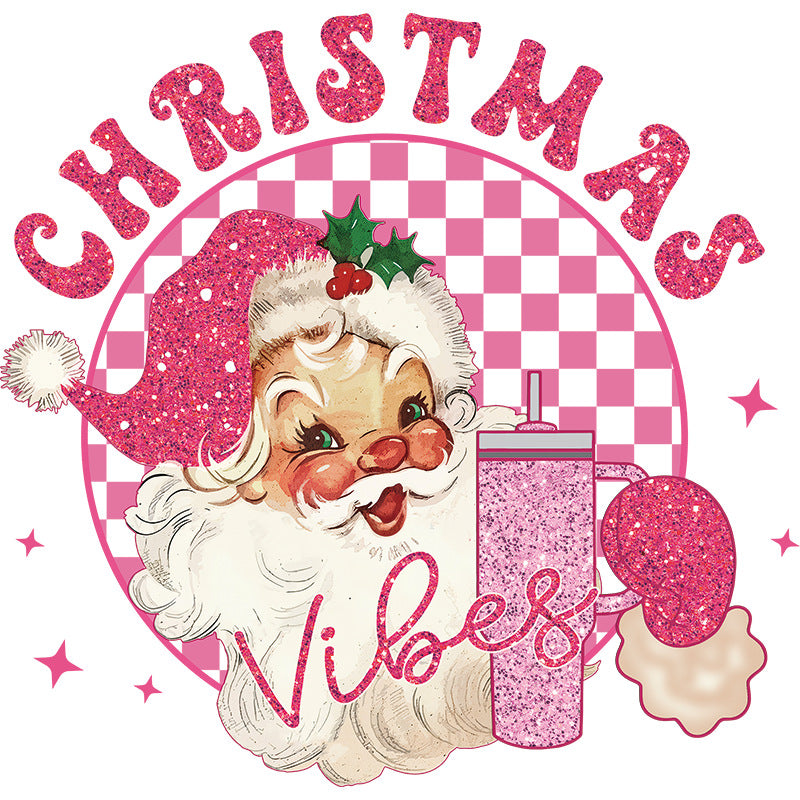 Wholesale  Christmas Hot Stamping Pattern Sticker T-shirt Printing Hot Stamping Heat Transfer in stock Pattern Hot Stamping